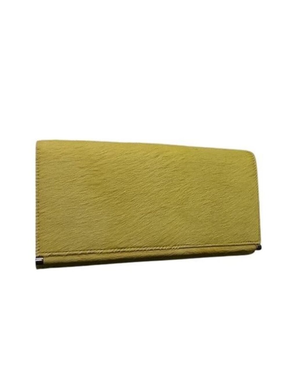 Bvlgari Wallet Compartment Yellow Calf Hair Bifold